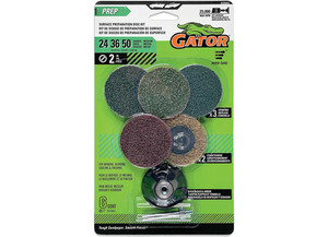 Gator Finishing - Surface Preparation Disc Kit Assorted Grit 2 In 5 Pk - 8290043