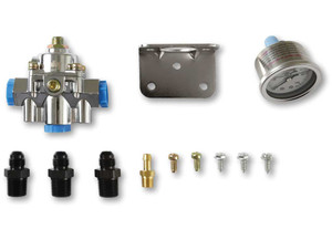 Holley - Die Cast Efi Bypass Fuel Pressure Regulator Kit 1560 Psi Fittings And Guage Inc - 12-882KIT