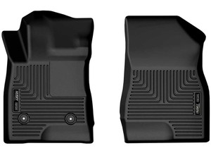 Husky Liner - 2424 Trax Front Wb Floorliner 2 Pc Black - 13891