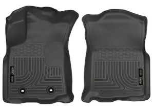 Husky Liner - 1617 Tacoma Access Automatic Transmission Front Floor Liners Weatherbeater Series Black - 13951
