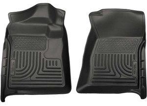 Husky Liner - 0713 Silverado/sierra 1500/0714 2500/3500 Std Cab Front Floor Liners Black - 18221