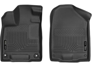 Husky Liner - 16c Pilot Front Floor Liners Weatherbeater Series Black - 18411