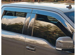 Husky Liner - 24c Enclave Ventvisor Low Pro Smoke/chrome Trim 4pc - 2884066