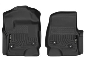 Husky Liner - 17c Super Duty F250/f350/f450 Crew Cab W/vinyl Floor  Xact Floor Liner Black - 52731