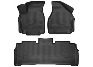 Husky Liner - 1724 Pacifica Touring Front & 2nd Row Weatherbeater Floor Liner Black - 93771