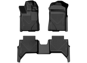 Husky Liner - 2424 Ranger Supercrew Wb Fr & 2nd Seat Floor Liner Black 3 Pc Set - 94171