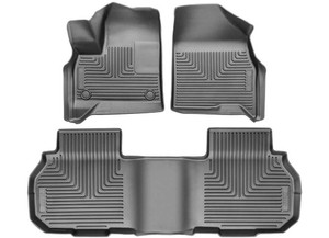 Husky Liner - 24c Traverse Weatherbeater Fr & 2nd Row Floor Liner Black - 95321