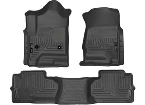 Husky Liner - 1417 Silverado/sierra 1500/2500/3500 Double Cab Front/2nd Seat Liners Weatherbeater - 98241