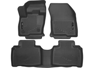 Husky Liner - 1623 Lincoln Mkx Front & 2nd Seat Floor Liners Weatherbeater Series Black - 99311
