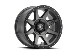 Icon Vehicle Dynamics - Icon Alloys Rebound 17x8.5 Titanium 6x5.5 - 1817858347TT