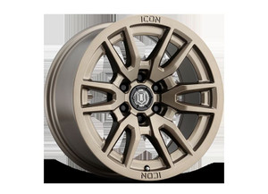 Icon Vehicle Dynamics - Icon Alloys Vector 6 Sat Blk  17 X 8.5 / 6 X 5.5 / 0mm / 4.75' Bs - 2417858347SB