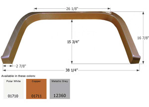 Icon - Fender Skirt Single Coachmen Fs1710 Polar White - 1710