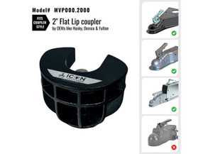 Altor Locks - Trailer Coupler Lock For 2in Couplers W/ Flat Lip Design By Oems Like Demco/fulton - MVP000.2000