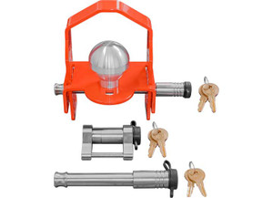 InfiniteRule Security - 3 Pkkatrailer Coupler Lock For 17/8in2in& 25/16in Ballw/ 15/8in Latch Lock & 2.5in Rec Lock - 61634-BX