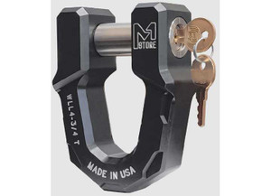 InfiniteRule Security - Aluminum Dring Shackle W/locking Pin Blacksingle - 71014-BX