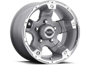 ITP Wheels - 17x8 5x5 4.5 Bs Black Rock Series 900s Viper Tungsten Finish - 900S785045