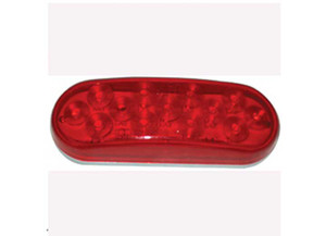 Jammy Inc - 6in Oval 10led S/t/t Lamp Red - J-66-R