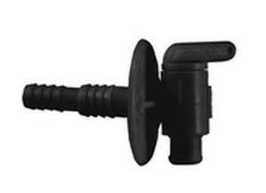 JR - Drain Cock  Dual Barbed Black - 04-62415