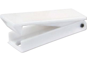JR - Square Baggage Door Catch White - 10355