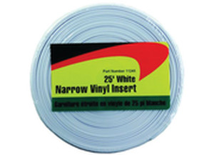 JR - 25ft Narrow Vinyl Insert  White - 11245