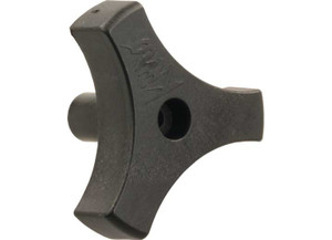 JR - 13/16in Trilug Window Knob Black - 20195