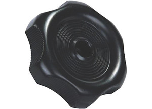 JR - Window Knob W/1/2in Shaft Black - 20365