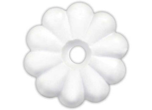 JR - Plastic Rosettes White 14/pkg - 20455