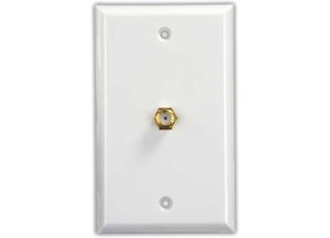 JR - Interior Cable Tv Plate Polar White - 47785