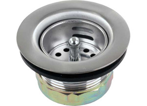 JR - Strainer W/pushin Basket Chrome - 95325