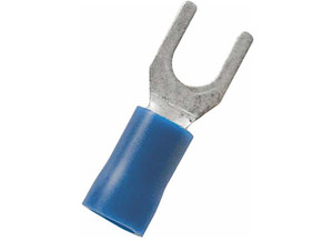 J T & T - 1614 #8 Blue Vinyl Spade Terminal 19 Pcs - 2054H