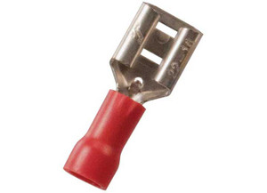 J T & T - 2218 .250 Red Vinyl Fm Disconnect 100 Pcs - 2102C