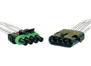 J T & T - 14 Awg Weather Pack Quad Cavitym/fm 1 Set - 2868F