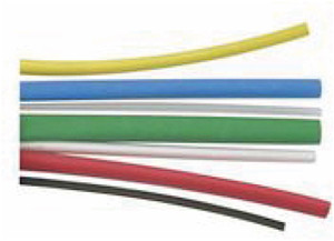 J T & T - 3/16in I.d. Black Heat Shrink Tubing (7) 4in Pcs - 4004H