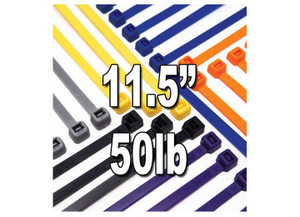 J T & T - 11.5in Blue Nylon Wire Tie 50 Lbs 14 Pcs - 4707-6H