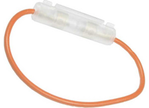 J T & T - Fuse Holder  Glass Style; 20 Amp 16 Gauge With 14 Amp Sfe; 100 Pack - B2526C