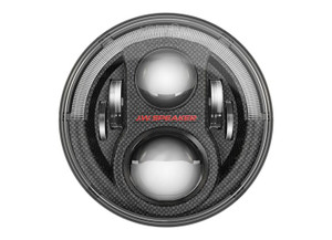 JW Speaker - 0718 Wrangler 12v Dot Led High/low Beam Headlights W/carbon Fiber Bezel 2 Light Kit - 553973