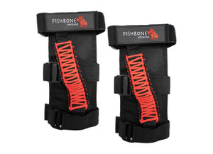 Kentrol - Red Paracord Grab Handles With Three Straps (pair) - FB55280