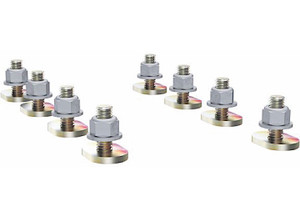 Holman - Mount Kit  Glass Cap Rail Mount Plates (pack Of 8) - 408GC