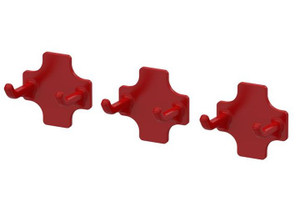 Holman - Peg Board  Double Hook  Pack Of 3 - 42011