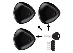 Holman - Blackstone Black Slam Van Lock (3 Pieces 6 Keys) - 84422