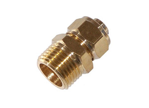 Kleinn Air Horns - 1/2in M Npt Compression Fitting For 1/2in O.d. Tube - 51212
