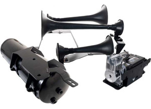 Kleinn Air Horns - 20c Silverado/sierra 2500/3500hd Onboard Air System W/model 730 Horns Blk - GMHD20-734
