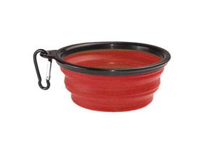 Kuma Outdoor Gear - Collapsible Silicone Bowl (1l)  Red/black - 200-KM-CSB-RB