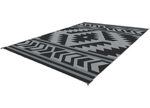 Kuma Outdoor Gear - Sante Fe Boho Outdoor Mat  12ft X 9ft (black/grey) - 877-KM-SFB-GB-12