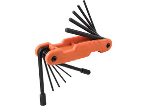 Klein Tools - Pro Folding Hex Key Set 11key Sae Sizes - 70550