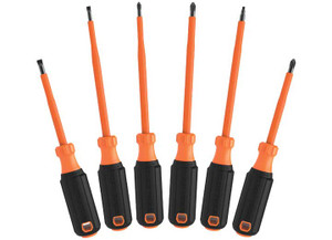 Klein Tools - Screwdriver Set 1000v Insulated 6piece - 85076INS