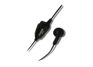 Kenwood - (2021 Kenwood Khs33) Earbud Headset With Clipon Ptt Button/mic For Pkt23 Radio - KHS-33