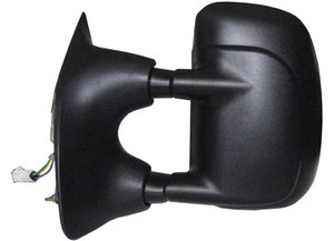 K-Source - 9904 Ford F250f550 Supr Duty Lh Power Foldaway Oe Mirror Txtred Blk Extendable Towing Dual Glass - 61070F