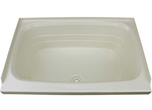 Lippert - 24in X 36in Bathtub; Center Drain  Parchment - 209369