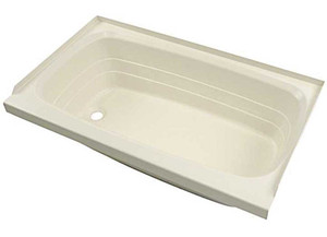 Lippert - 24in X 40in Bathtub; Left Drain  Parchment - 209388
